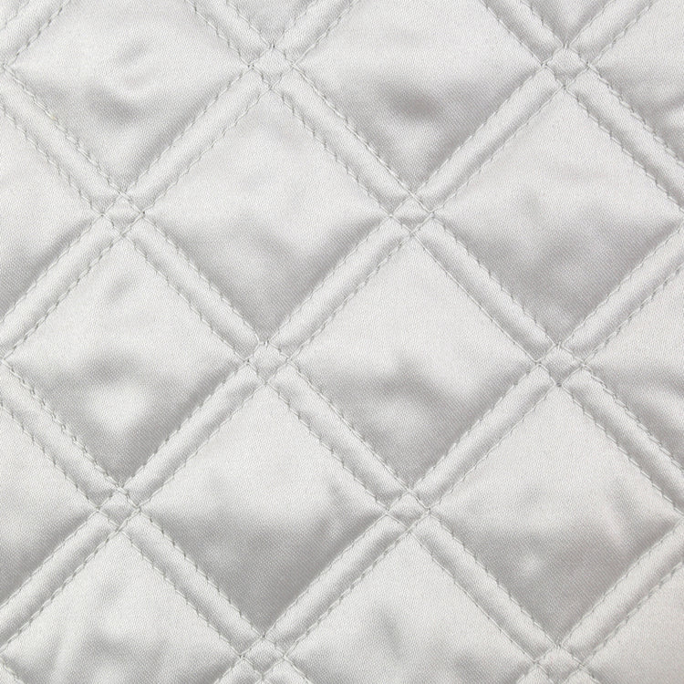Double Diamond Coverlet Set - Silver