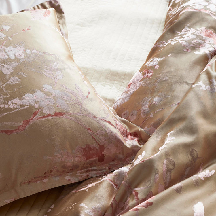 Jardin Fleur Pink/Gold Pillow