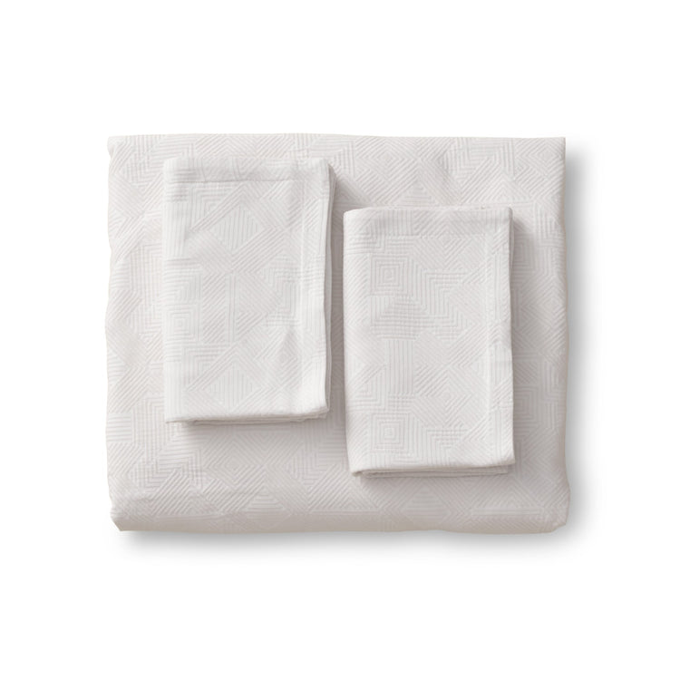 Sashiko Duvet Set - Bone