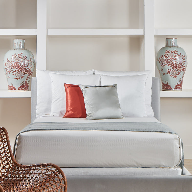 Charmeuse Sham With French Knots