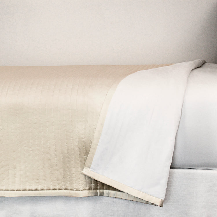 Product with title Charmeuse Channel Quilt Coverlet - CONQK-PUM