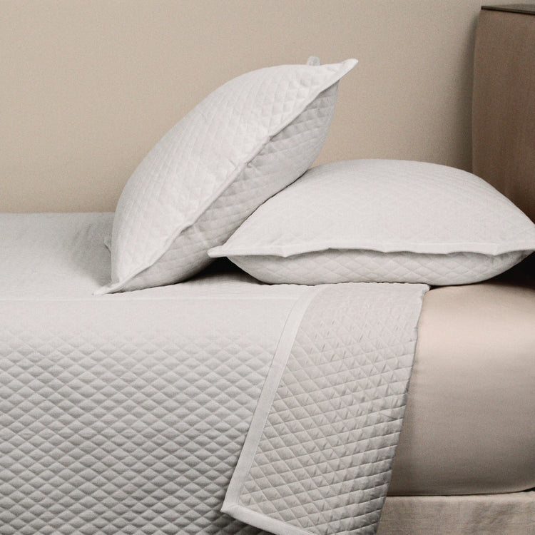 Product with title Faux Flax Coverlet Set - Ivory