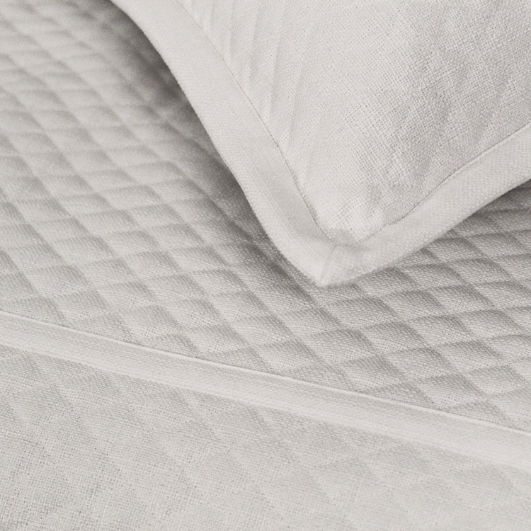 Product with title Faux Flax Coverlet Set - Ivory