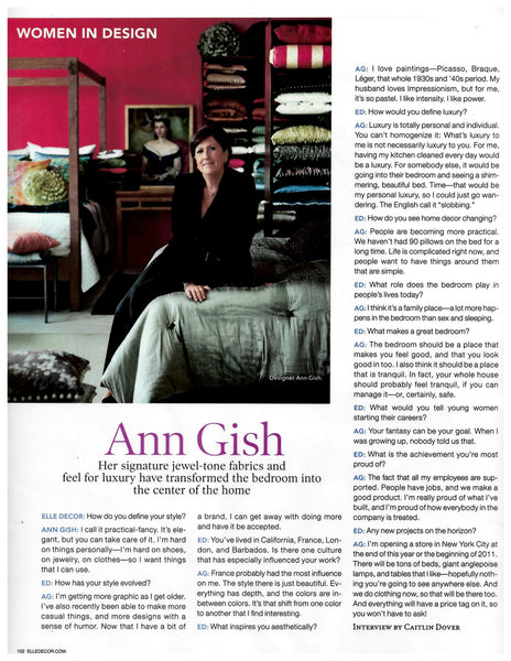 From the Archives - Elle Decor October 2010