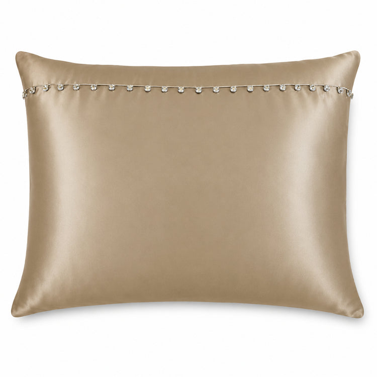 Charmeuse Sham with Tiny Crystals in Mystery- SHCHSCB-MYS