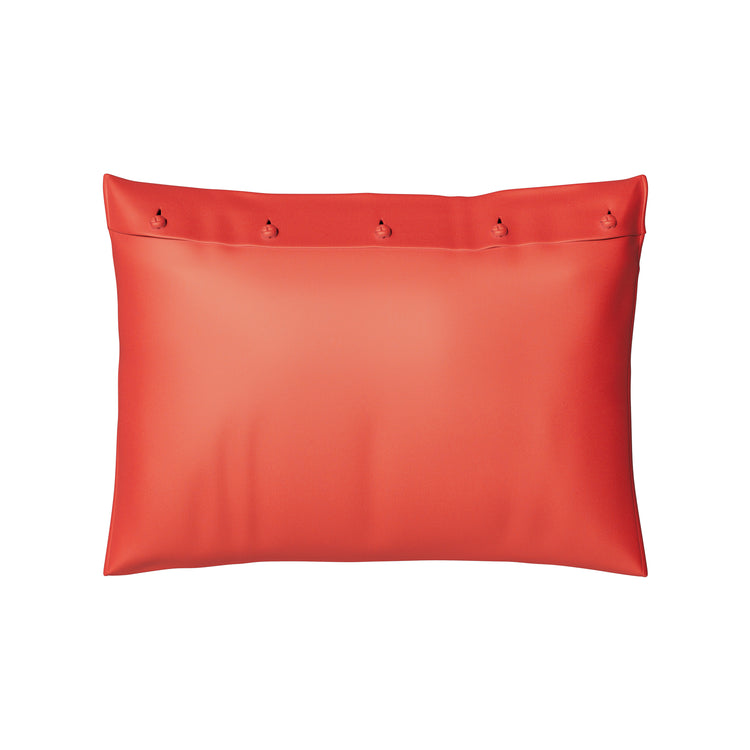 Charmeuse Sham with French Knots Silo in Poppy - SHCHK-POP SHCHS-POP