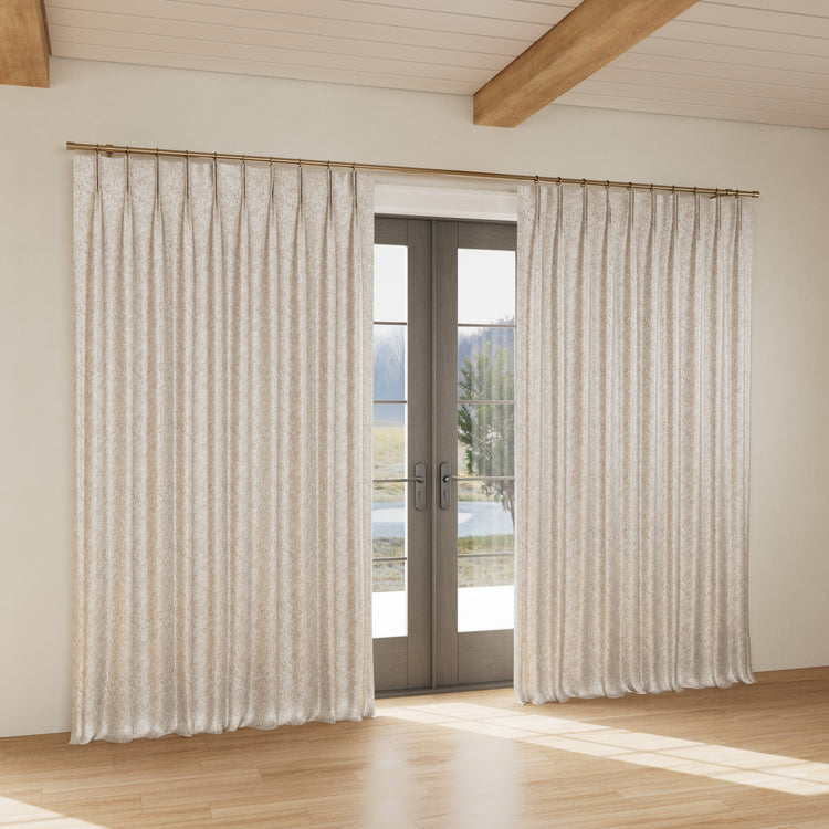 Custom curtain in Diamond Dust