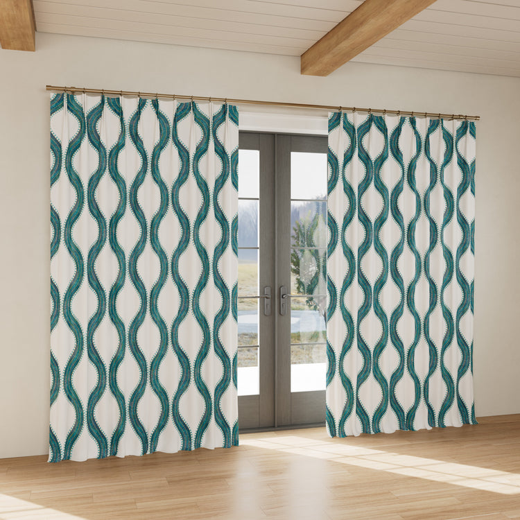 Custom curtain in Egyptian Collar