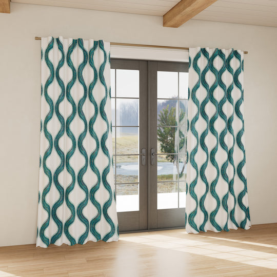 Custom curtain in Egyptian Collar