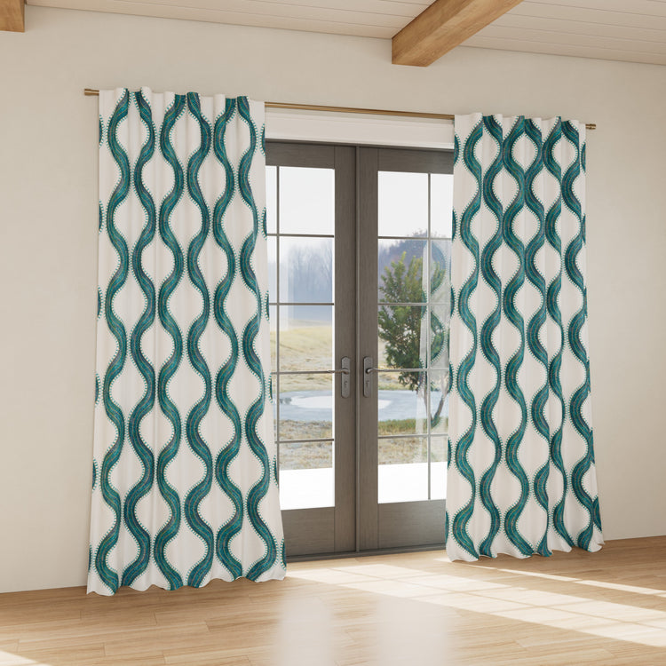 Custom curtain in Egyptian Collar