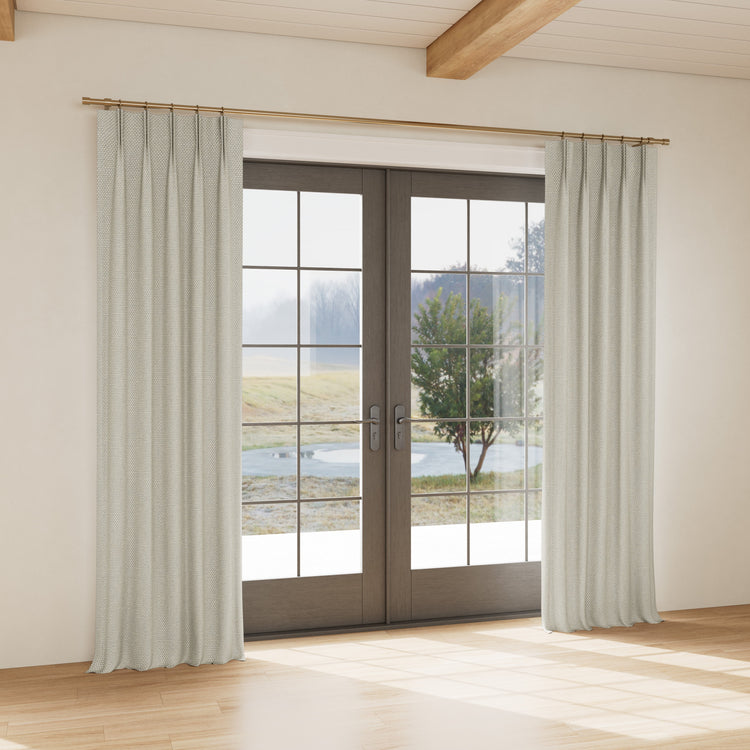 Custom curtain in Hollywood Silver