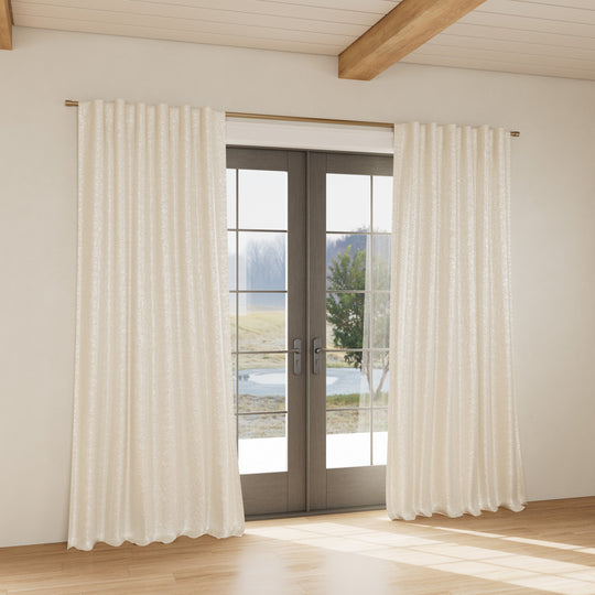 Custom curtain in Ornament Bone/Bone