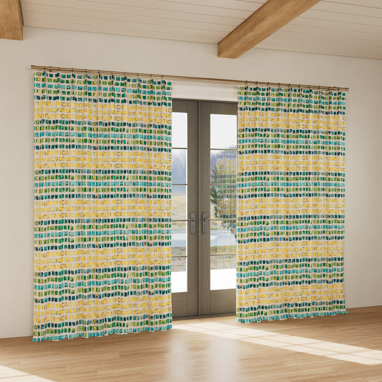 Custom curtain in Tesserae