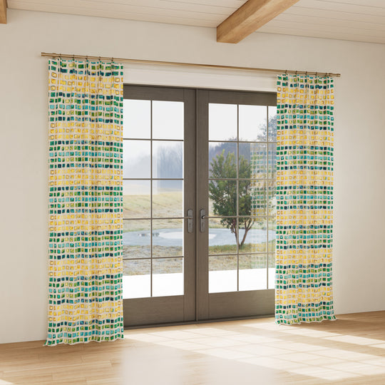 Custom curtain in Tesserae