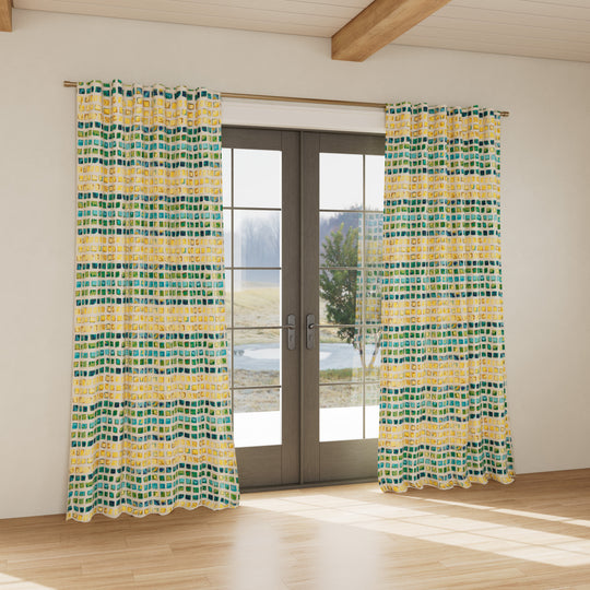 Custom curtain in Tesserae