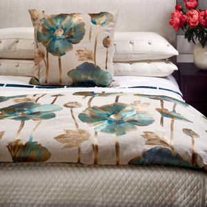 Basketweave Sham With French Knots