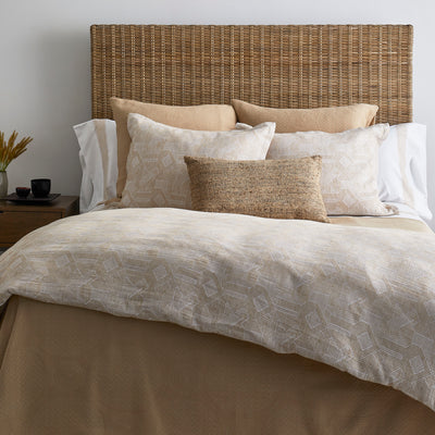 Great Hall in Sand + Sashiko in Sand Complete Bedding Set
